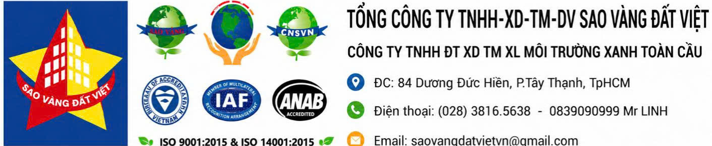 CÔNG TY TNHH ĐT-XD-TM XỬ LÝ MÔI TRƯỜNG XANH TOÀN CẦU